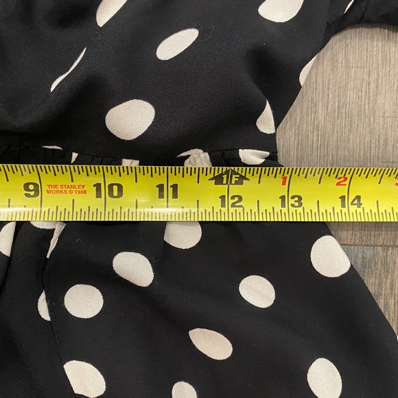 NWT Abercrombie & Fitch Cinch-Front Mini Dress Black/White - Picture 6 of 7